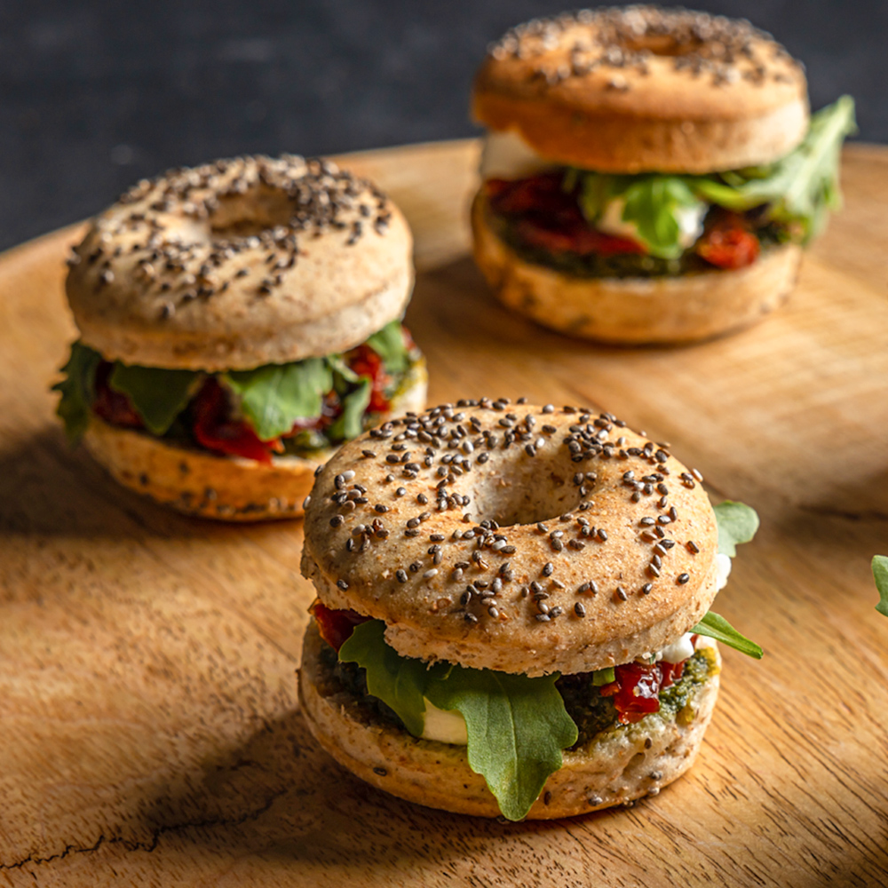 Caprese Bagel | Catering - The White Boutique