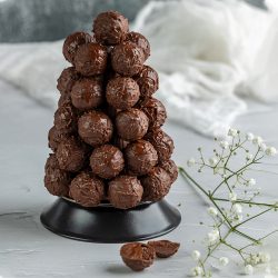 Chocolate Dark Truffles Mini Tower