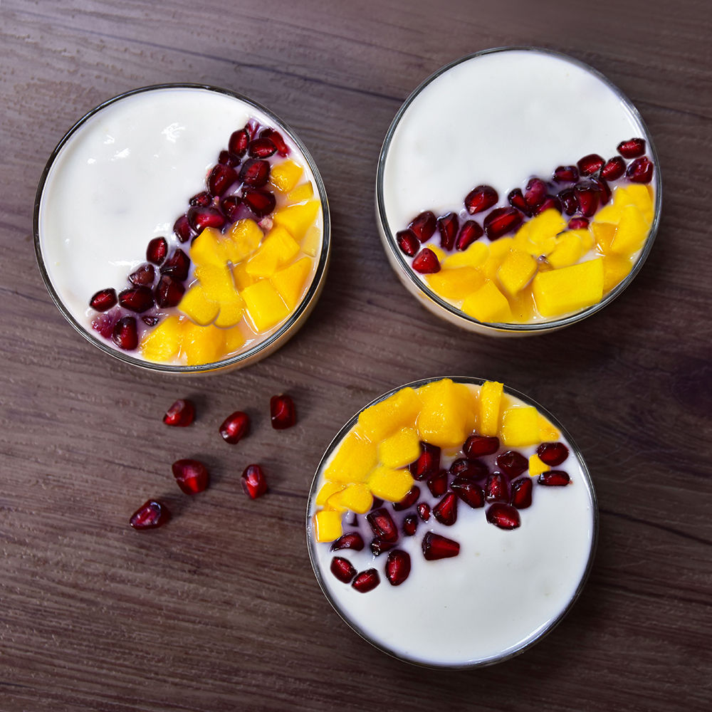 Mango Pomegranate Granola Yogurt