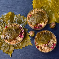 Risotto Waraq Anab with Wine Leave Oil