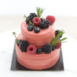 Small Two Tier Red Velvet Cake