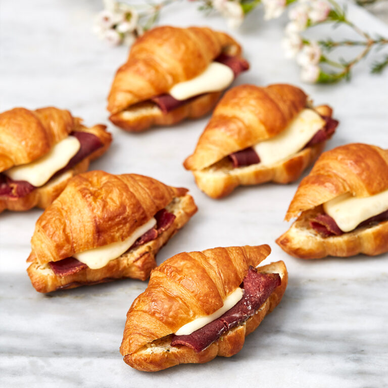 Pastrami Cheese Croissant Catering The White Boutique