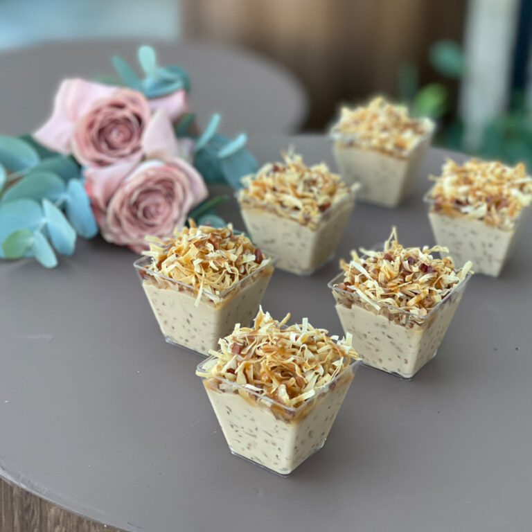 Toffee rice pudding Catering The White Boutique